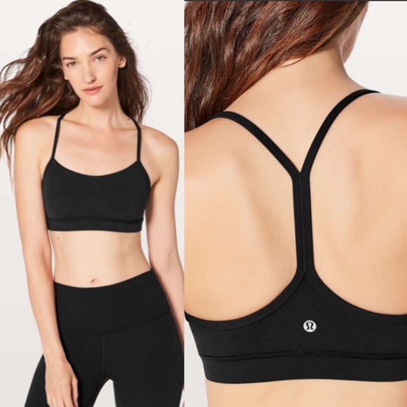 lululemon athletica Other - Lululemon Flow Y Sports Bra Nulu Black 10